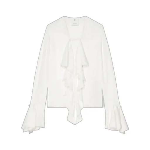 Givenchy 4G Pattern Ruffled Blouse