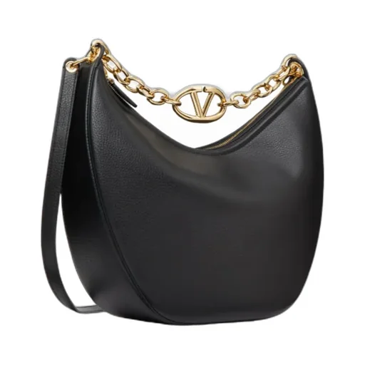 Valentino Garavani Vlogo Moon Zip-Up Medium Shoulder Bag