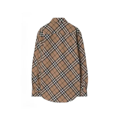 Burberry Long Sleeved Buttned Checked Shirt