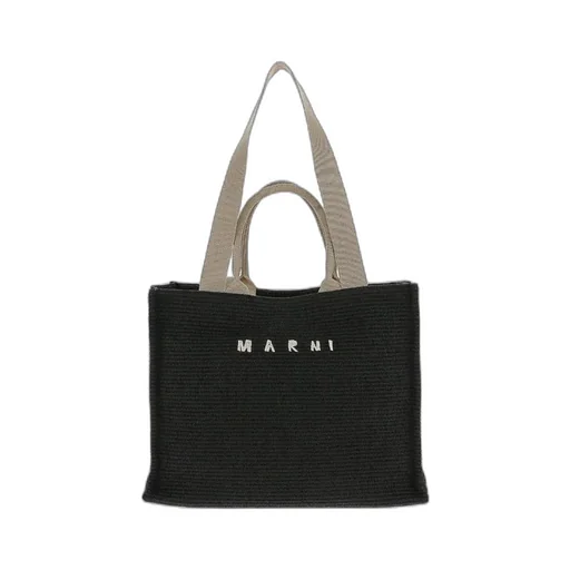 Marni Logo Embroidered Top Handle Bag