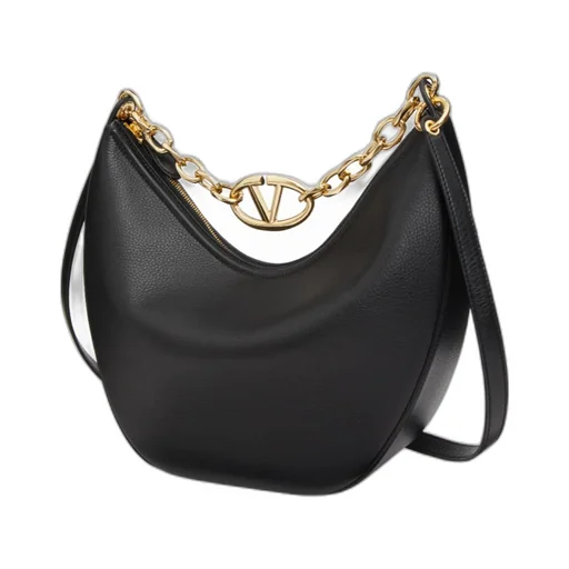 Valentino Garavani Vlogo Moon Zip-Up Medium Shoulder Bag