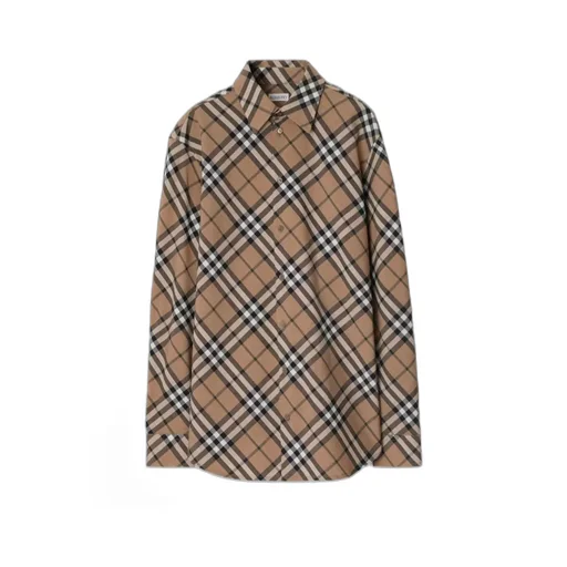 Burberry Long Sleeved Buttned Checked Shirt