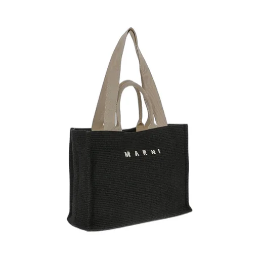 Marni Logo Embroidered Top Handle Bag