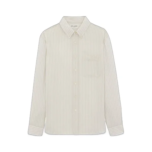 Saint Laurent Striped Long-Sleeved Shirt