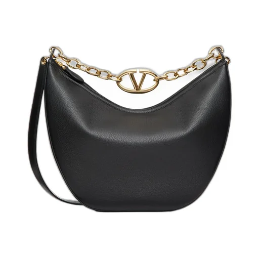 Valentino Garavani Vlogo Moon Zip-Up Medium Shoulder Bag