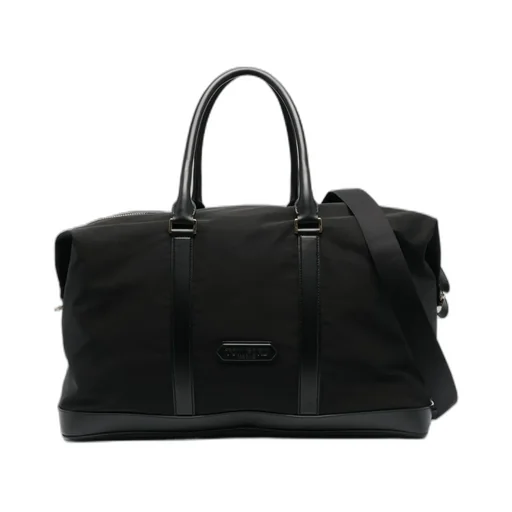 Tom Ford Logo-Patch Zipped Duffel Bag
