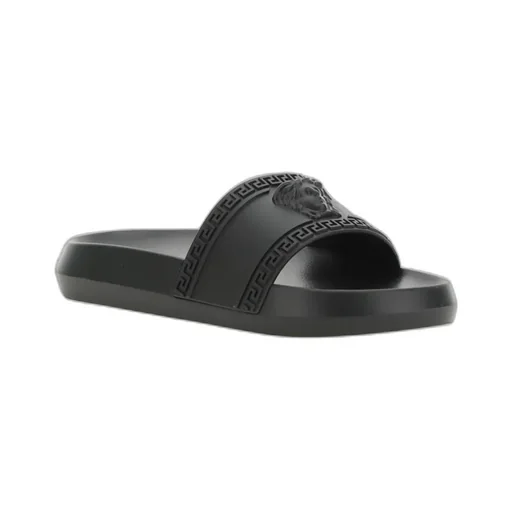 Versace Medusa Embossed Slip-On Slides