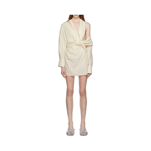 Knot-Detail Shirt Dress