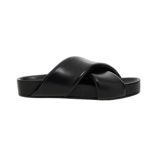 Jil Sander Crossover-Strap Padded Sandals