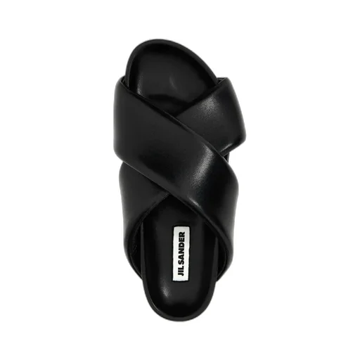 Jil Sander Crossover-Strap Padded Sandals