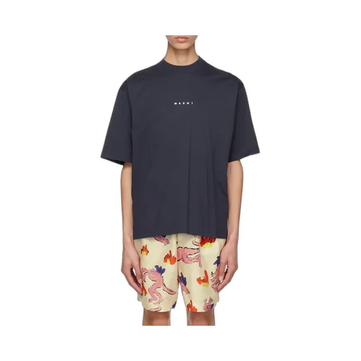 Marni Logo Printed Crewneck T-Shirt