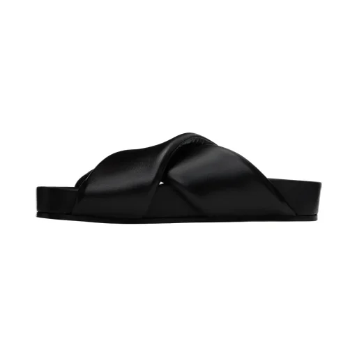 Jil Sander Crossover-Strap Padded Sandals