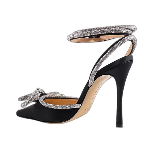 Mach & Mach Bow Embellished Pointed Toe Pumps
