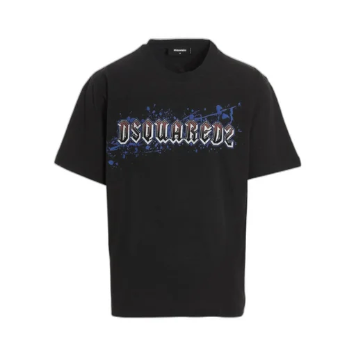 Dsquared2 Logo Printed Crewneck T-Shirt