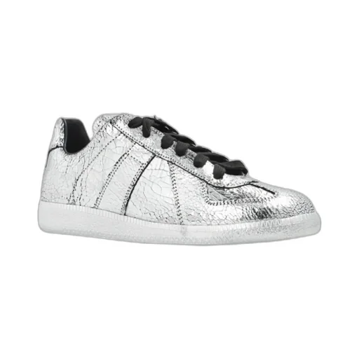 Maison Margiela Replica Metallic-Effect Sneakers
