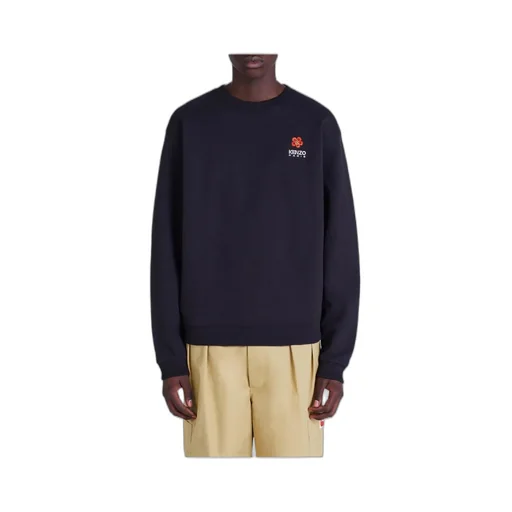 Kenzo Boke Flower Crest Logo Embroidered Sweatshirt