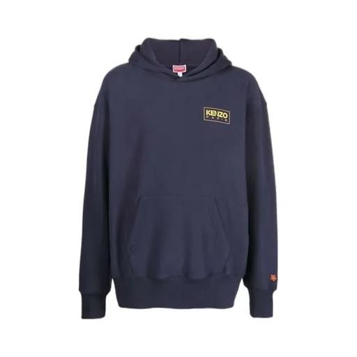 Kenzo Logo Printed Pouch Pocket Hoodie