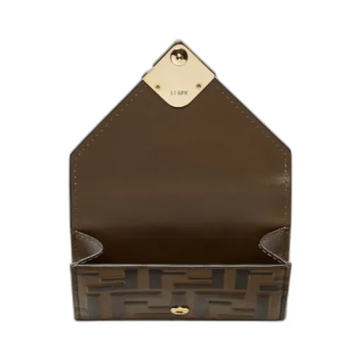 Fendi Ff Monogrammed Tri-Fold Wallet