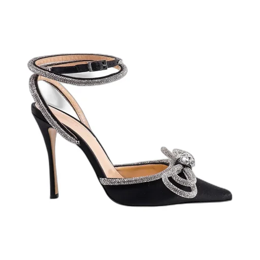 Mach & Mach Bow Embellished Pointed Toe Pumps