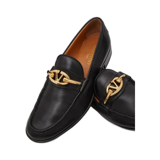 Valentino Vlogo Plaque Slip-On Loafers