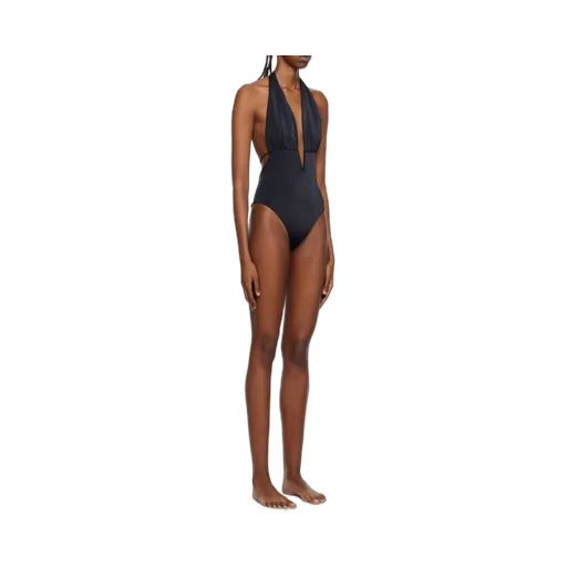 Tom Ford Logo Detailed V-Neck Swimsuit