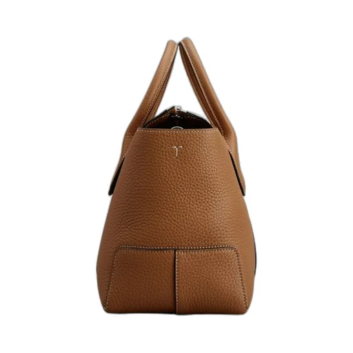 Tod's Logo Embossed Zipped Small Tote Bag