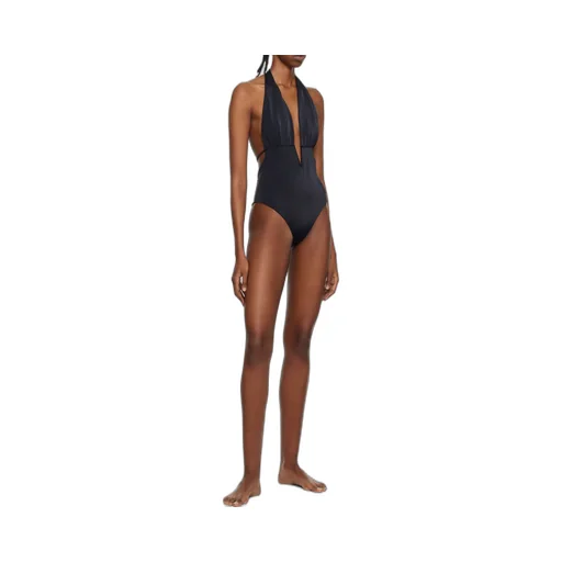 Tom Ford Logo Detailed V-Neck Swimsuit