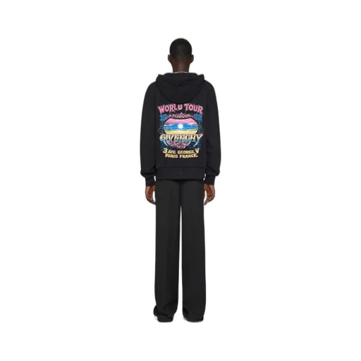 Givenchy Graphic Printed Zipped Hoodie