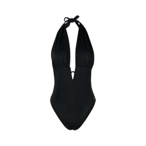Tom Ford Logo Detailed V-Neck Swimsuit