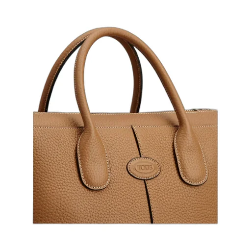 Tod's Logo Embossed Zipped Small Tote Bag