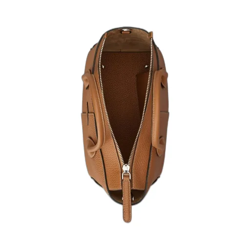 Tod's Logo Embossed Zipped Small Tote Bag