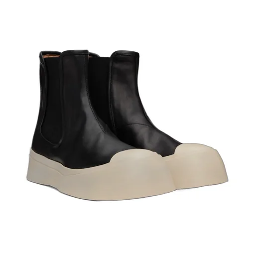 Marni Round Toe Chelsea Boots