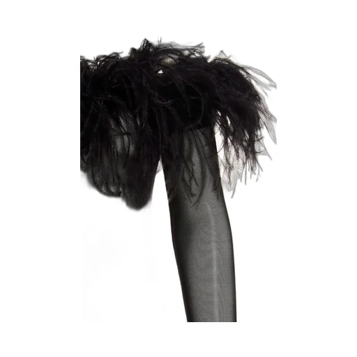 Feather-Trim Stretch-Jumpsuit