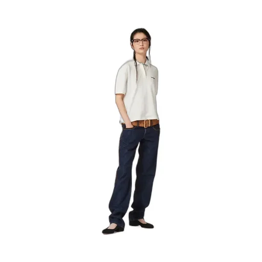 Miu Miu Logo-Embroidered Short-Sleeved Polo Shirt