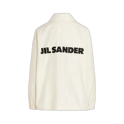 Jil Sander Logo-Printed Drawstring Shirt Jacket