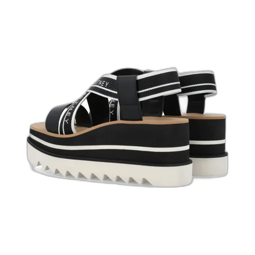 Stella Mccartney Sneak-Elyse Crossover Strap Platform Sandals