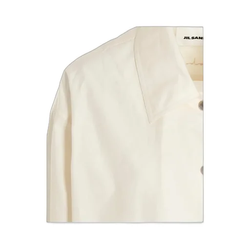 Jil Sander Logo-Printed Drawstring Shirt Jacket