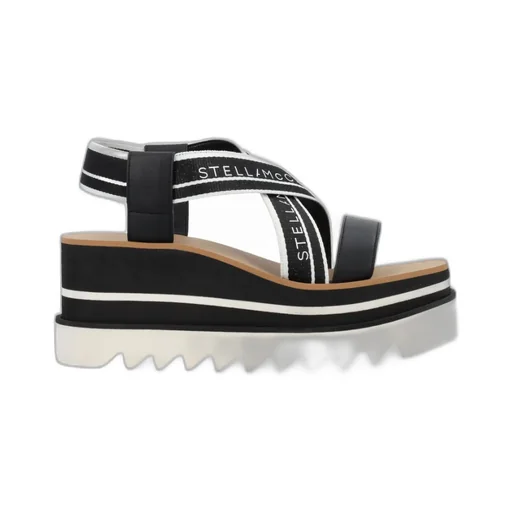 Stella Mccartney Sneak-Elyse Crossover Strap Platform Sandals