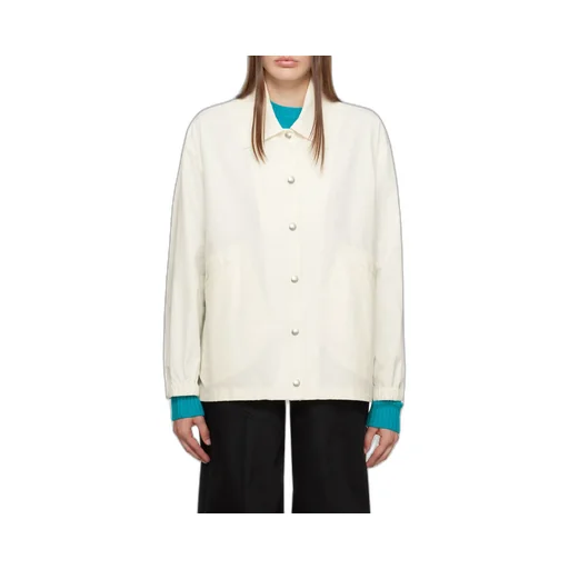 Jil Sander Logo-Printed Drawstring Shirt Jacket