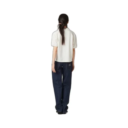 Miu Miu Logo-Embroidered Short-Sleeved Polo Shirt