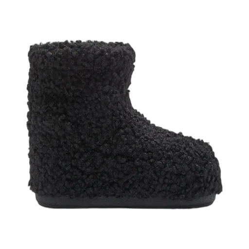 Moon Boot Icon Low Faux Curly Boots