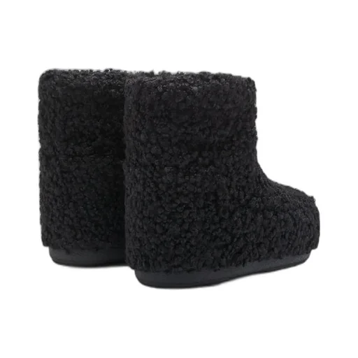 Moon Boot Icon Low Faux Curly Boots