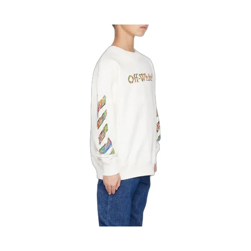 Off-White Kids Logo Sketch Crewneck Sweatshirt