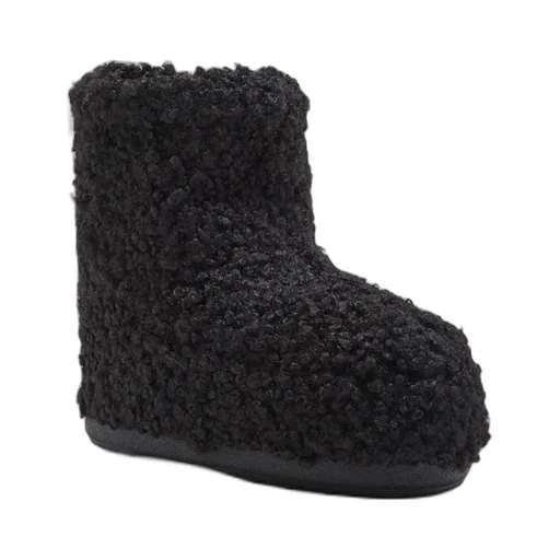 Moon Boot Icon Low Faux Curly Boots