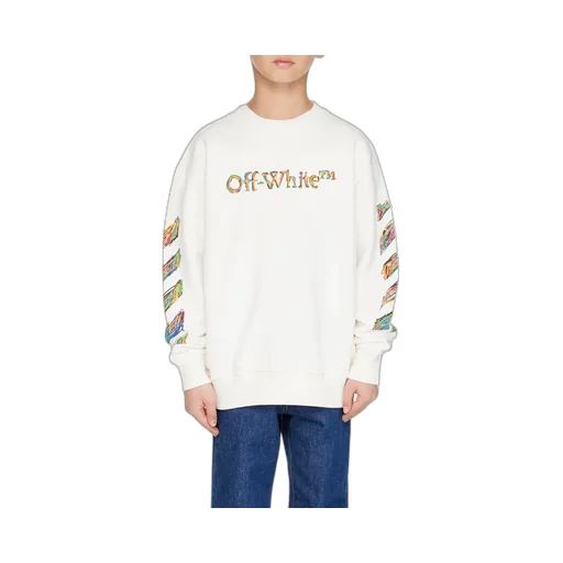 Off-White Kids Logo Sketch Crewneck Sweatshirt
