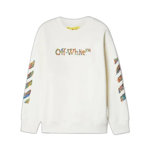 Off-White Kids Logo Sketch Crewneck Sweatshirt