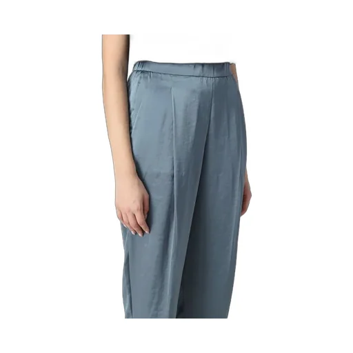 Elasticated Cropped Trousers