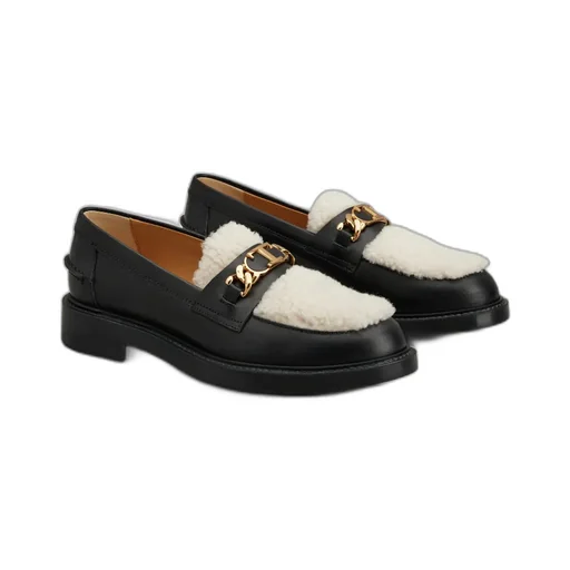 Tod's Logo Plaque Loafers