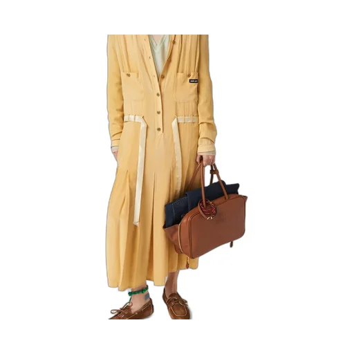 Miu Miu Beau Logo-Debossed Zipped Tote Bag
