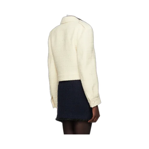 Givenchy 4G Plaque Tweed Cropped Jacket